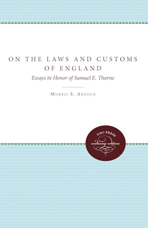 On the Laws and Customs of England