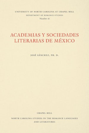 Academias y Sociedades Literarias de México