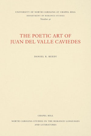 The Poetic Art of Juan del Valle Caviedes