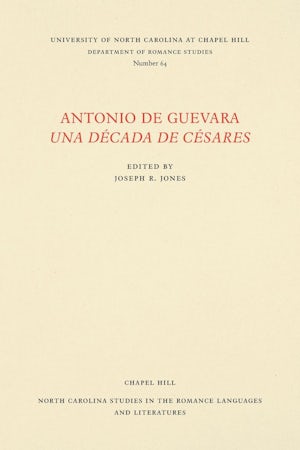 Antonio de Guevara Una Década de Césares