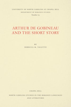 Arthur de Gobineau and the Short Story