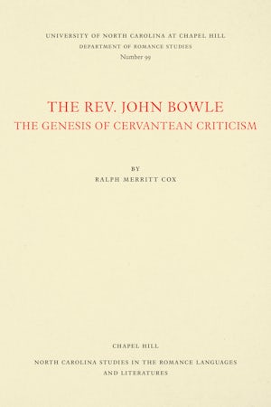 The Rev. John Bowle