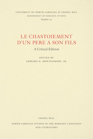 Le Chastoiement d'un père à son fils