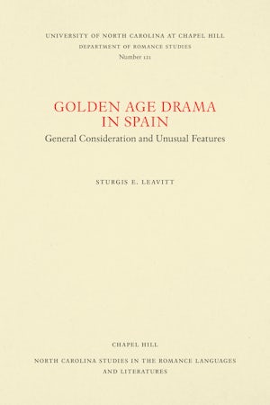 Golden Age Drama in Spain