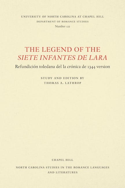 The Legend of the Siete infantes de Lara, Virginia Terrell Lathrop
