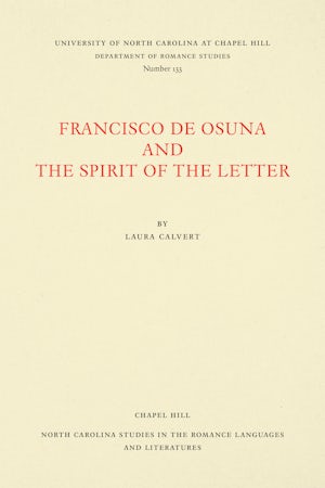 Francisco de Osuna and the Spirit of the Letter