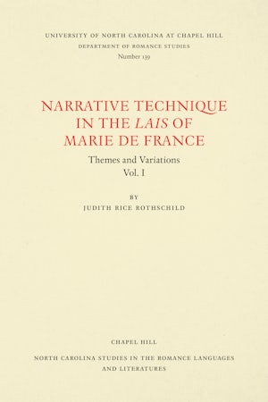 Narrative Technique in the Lais of Marie de France