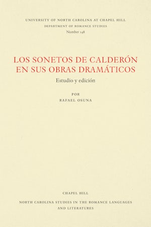 Los Sonetos de Calderón en sus obras dramáticos