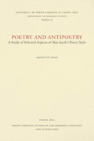 Poetry and Antipoetry