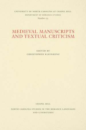 Medieval Manuscripts and Textual Criticism