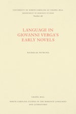 Language in Giovanni Verga's Early Novels