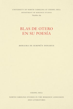 Blas de Otero en su poesía