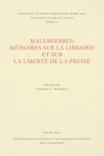 Malesherbes: Mémoires sur la librairie et sur la liberté de la presse