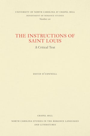 The Instructions of Saint Louis