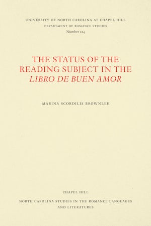 The Status of the Reading Subject in the Libro de Buen Amor