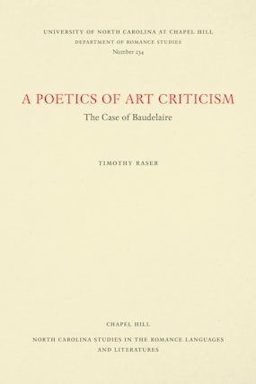 A Poetics of Art Criticism