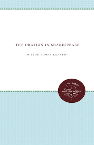 The Oration in Shakespeare