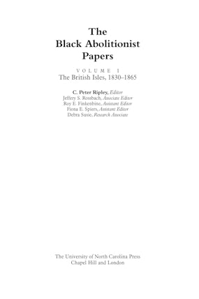 The Black Abolitionist Papers