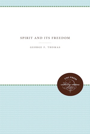 Spirit and Its Freedom