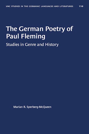 The German Poetry of Paul Fleming