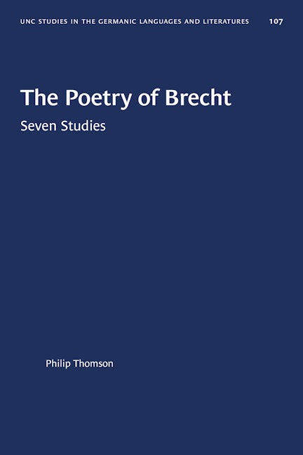 The Poetry of Brecht