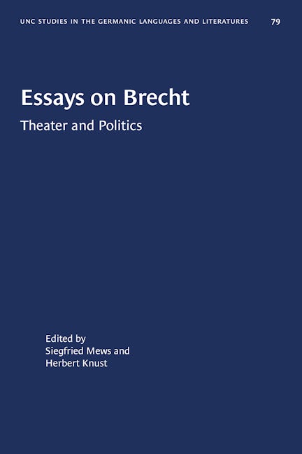 Essays on Brecht